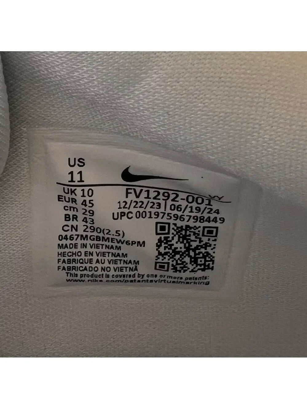 Nike Men's Giannis Freak 6 TB Shoe Size 11 #B1362A